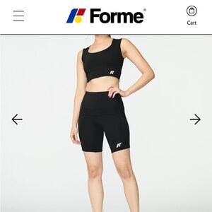 Forme High-Rise Black Bike boost Shorts